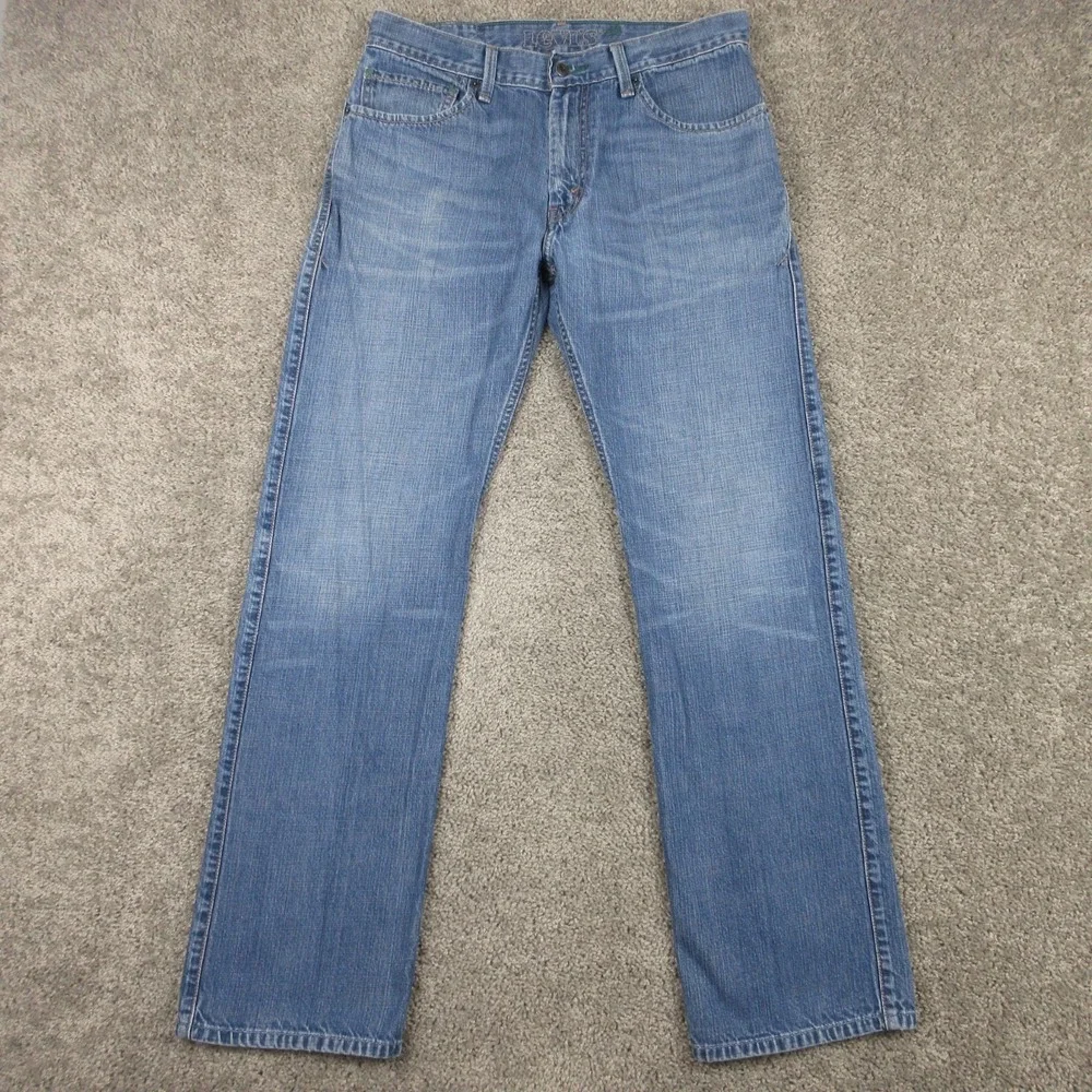 Levis Jeans Mens 32x34 Blue 539 Vintage Straight Faded Eco Y2K Organic Denim
